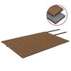 vidaXL Terrasplanken met accessoires 40 m&sup2; 4 m HKC bruin en grijs