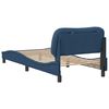 vidaXL Bedframe zonder matras "Hvar" 90x190 cm stof blauw