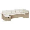 vidaXL Tuin Sofa Set 7 st Poly riet