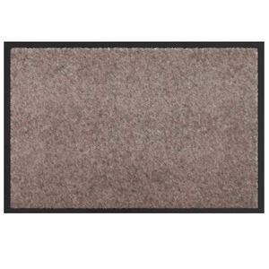 vidaXL Deurmat Beige 60 x 40 x 1.2 cm Teddy Stof