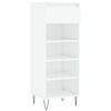 vidaXL Schoenenkast 40x36x105 cm bewerkt hout hoogglans wit