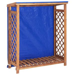 vidaXL Haardhoutopslag 105x38x115 cm massief acaciahout