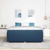 vidaXL Bedframe met matras Blauw 180 x 200 cm Stof