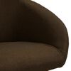 vidaXL Eetkamerstoelen draaibaar 6 st stof donkerbruin