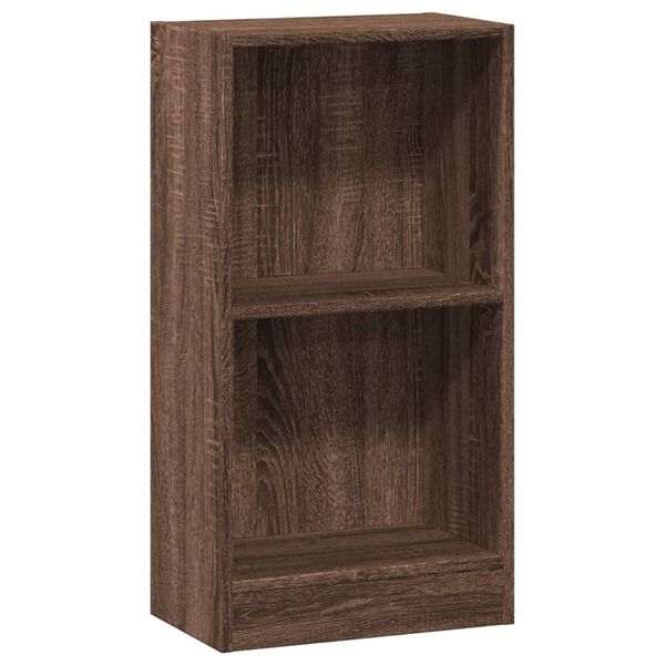 vidaXL Boekenkast 40x24x76 cm bewerkt hout bruin eikenkleurig
