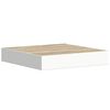 vidaXL Wandschappen zwevend 2 st 23x23,5x3,8 cm MDF eikenkleurig wit