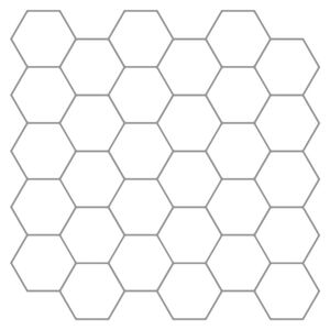 vidaXL Hexagon tegel 50 pcs Wit Grijs 30 x 30 cm Polyurethaan en PET