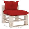 vidaXL 9-delige Loungeset met kussens pallet grenenhout