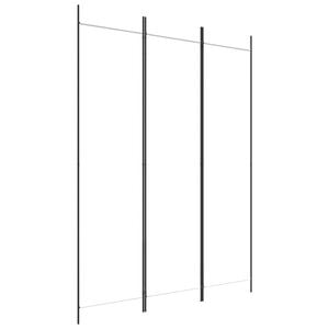 vidaXL Kamerscherm met 3 panelen 150x200 cm stof wit