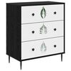 vidaXL Ladekast HANAU Groene bladerenprint 66 x 36,5 x 76 cm