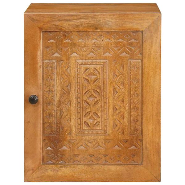 vidaXL Badkamerkast Licht Bruin 38 x 33 x 48 cm Bewerkt hout