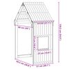 vidaXL Kinderbedhuisje 55x99x139,5 cm massief grenenhout wasbruin