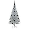 vidaXL Kerstboom met 150 LED met standaard Zilver 120 cm PET