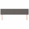 vidaXL Hoofdborden 2 st 80x5x78/88 cm kunstleer grijs