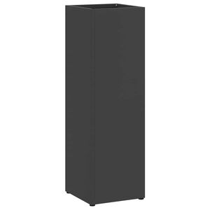 vidaXL Regen paraplu standaard Zwart 15,5 x 15,5 x 49 cm Staal