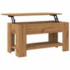 vidaXL Salontafel 101x49x52 cm bewerkt hout artisanaal eikenkleur