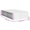 vidaXL Bedframe zonder matras 120x200 cm stof donkerbruin