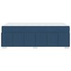 vidaXL Bedframe met matras Blauw 120 x 190 cm Stof