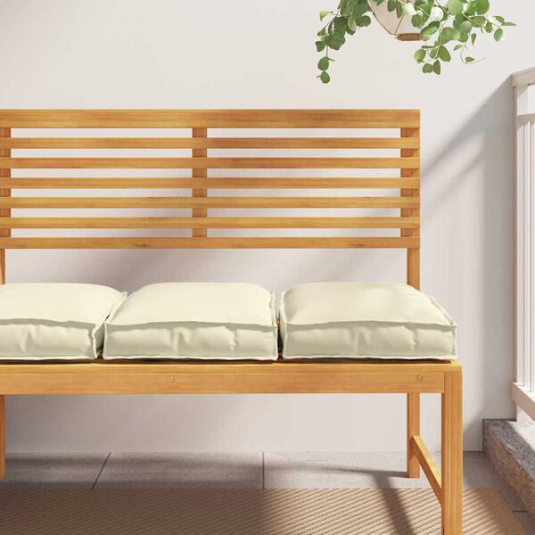 vidaXL Kussen 2 pcs Crème 40 x 40 x 8 cm Oxford Stof