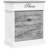 vidaXL Schoenenkast 50x28x58 cm paulowniahout grijs