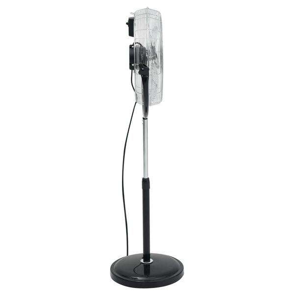 vidaXL Statiefventilator met kantelkop 3 snelheden 100 W 45 cm chroom