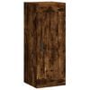 vidaXL Wandkast 34,5x34x90 cm bewerkt hout gerookt eikenkleurig