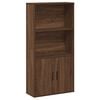 vidaXL Boekenkast 60x24x120 cm bewerkt hout bruin eikenkleurig