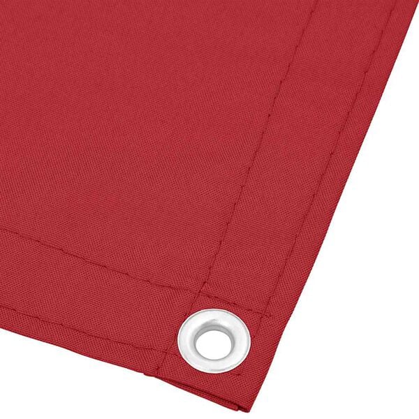 vidaXL Balkonscherm Rood 120x700 cm 100% Polyester Oxford