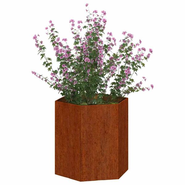 vidaXL Plantenbak roestig 40x40x45 cm cortenstaal