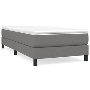 vidaXL Boxspring bed 80x200 cm stof donkergrijs