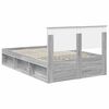 vidaXL Bedframe met hoofdeinde Grijs Sonoma 120 x 200 cm Bewerkt hout