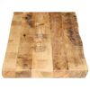 vidaXL Tafelblad met natuurlijke rand 120x40x2,5 cm massief mangohout