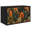 vidaXL Wandgemonteerd tv-meubel ZAANDAM 69 x 33 x 40 cm Zwart eiken