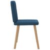 vidaXL Eetkamerstoelen 4 st stof blauw
