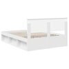 vidaXL Bedframe met hoofdeinde Wit 160 x 200 cm Bewerkt hout