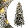 vidaXL Kunstkerstboom met 300 LED's en sneeuw 240 cm
