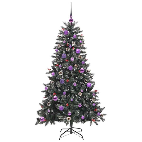 vidaXL Kunstkerstboom met 150 LED Groen 150 cm PVC en Plastic en Staal