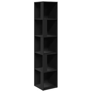 vidaXL Hoekkasten 33 x 33 x 165 cm Engineered wood Zwart