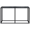 vidaXL Wandtafel 140x35x75,5 cm gehard glas zwart