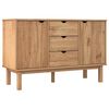 vidaXL Dressoir OTTA 113,5x43x73 cm massief grenenhout