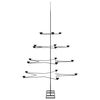vidaXL Kerstdecoratie kerstboom 140 cm metaal zwart