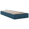 vidaXL Bedframe zonder matras 90x200 cm fluweel donkerblauw