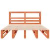 vidaXL Bed met matras massief grenenhout wasbruin 140x190 cm