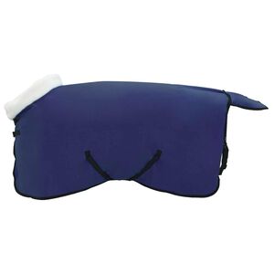 vidaXL Paardendeken Marineblauw 75 cm Polar fleece