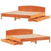 vidaXL Bedframe zonder matras massief grenenhout wasbruin 180x200 cm