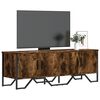 vidaXL Tv-meubel 122x34x41 cm bewerkt hout gerookt eikenkleurig