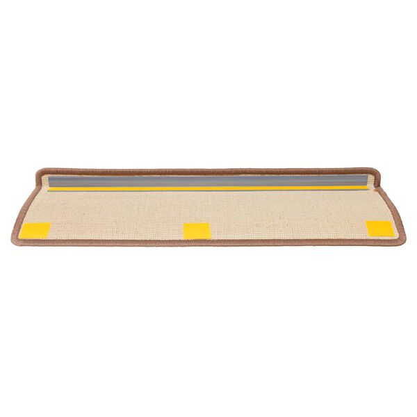 vidaXL Trapmatten 30 st 65x21x4 cm Bruin Rechthoekige Rand