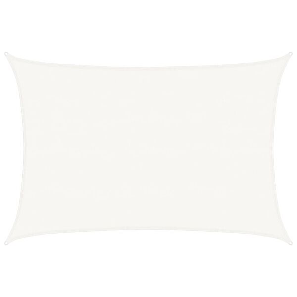 vidaXL Zonnezeil 160 g/m&sup2; 5x6 m HDPE wit