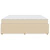 vidaXL Bedframe met matras Cr&egrave;me 180 x 200 cm Stof