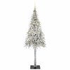 vidaXL Kerstboom met 300 LED met standaard Wit 210 cm PE en staal